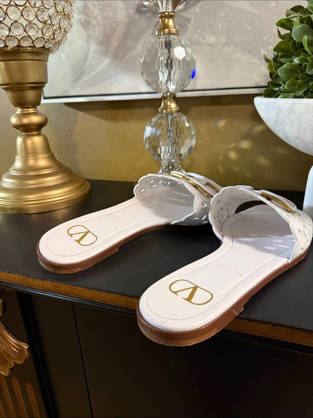 Valentino Garavani Logo Sandals - Picture 4 of 6